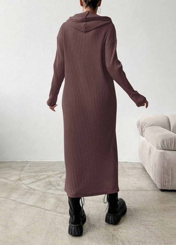 Кавова кежуал сукня сукня светр SHEIN однотонна