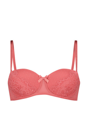Розовый балконет бюстгальтер Hunkemoller с косточками полиамид