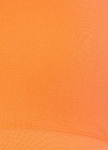 Топ KOTON однотонні помаранчеві спортивні поліамід, трикотаж