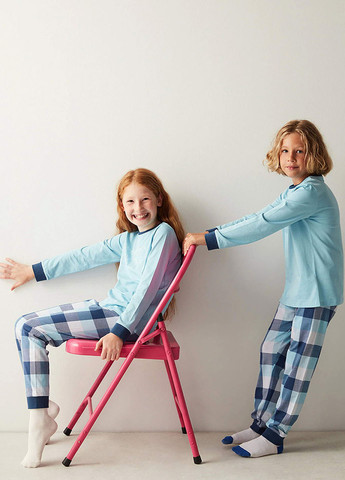 Синя всесезон піжама (лонгслів, штани) лонгслів + брюки Penti