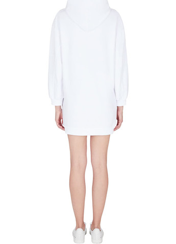 Белое кэжуал платье платье-свитшот Armani Exchange с логотипом