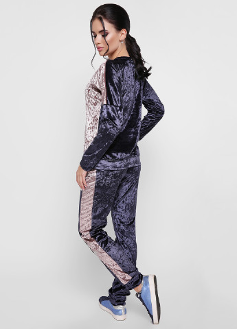 Костюм (світшот, брюки) Fashion Up брючний однотонний сіро-синій кежуал