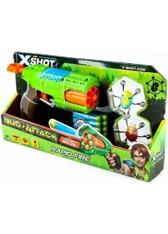 Скорострільний бластер X-Shot Rapid Fire Вогонь по жуках (4801) Zuru (255254356)