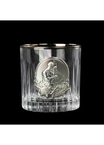 Набор стаканов Козаки с платиновыми и серебрянными накладками Boss Crystal (255190913)