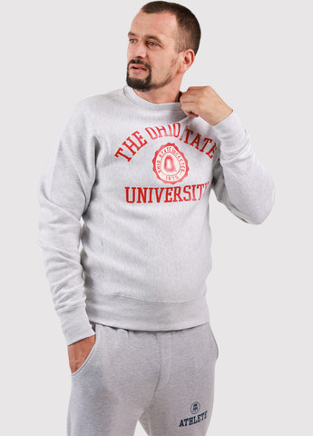 Світло-сірий світшот Blue 84 напис без декору (361422142)