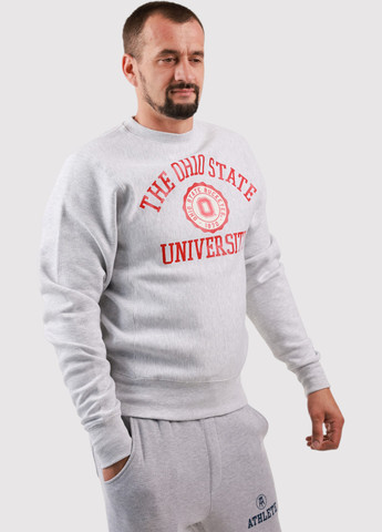 Світло-сірий світшот Blue 84 напис без декору (361422142)