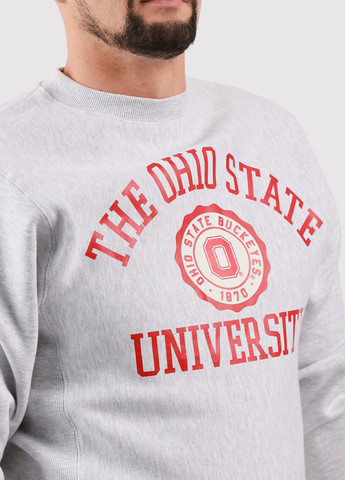 Світло-сірий світшот Blue 84 напис без декору (361422142)