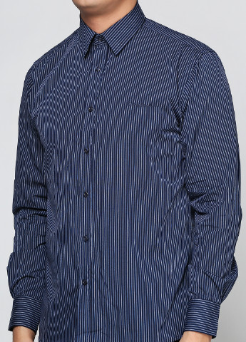Салатовая кэжуал рубашка в полоску Pierre Cardin с длинным рукавом