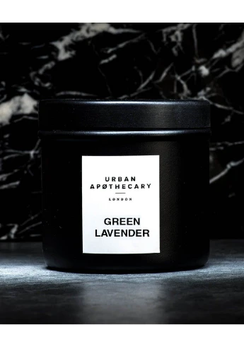 Ароматическая travel свеча из натурального воска Green lavender 175 г (UALWGLC175) Urban Apothecary (227516004)