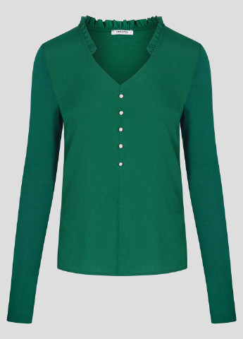 Зеленая демисезонная блуза с длинным рукавом Orsay
