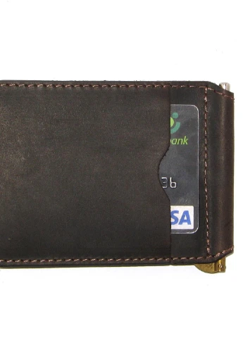 Подарочный набор №17 (зажим + картхолдер + ключница) коричневый DNK Leather (253933668)