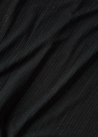 Чорна вечірня блискуча облягаюча сукня H&M однотонна