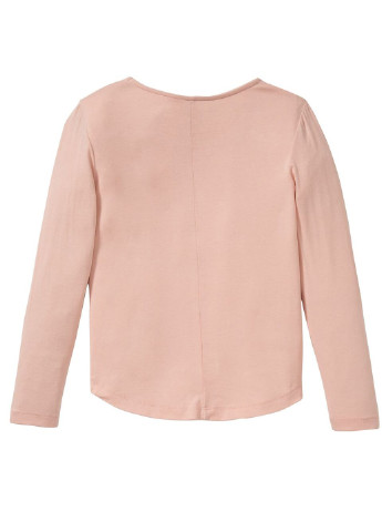 Розовый демисезонный кэжуал лонгслив Pepperts однотонный