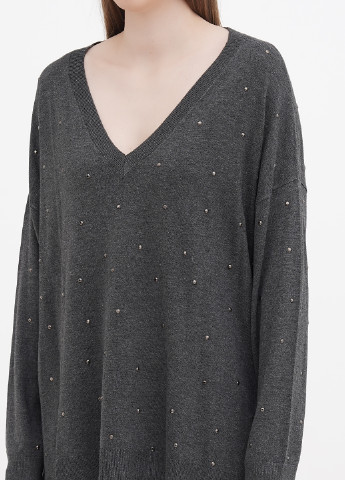 Темно-серый демисезонный пуловер пуловер Fiorella Rubino