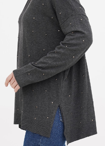 Темно-серый демисезонный пуловер пуловер Fiorella Rubino
