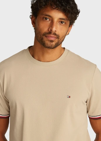 Бежева футболка Tommy Hilfiger