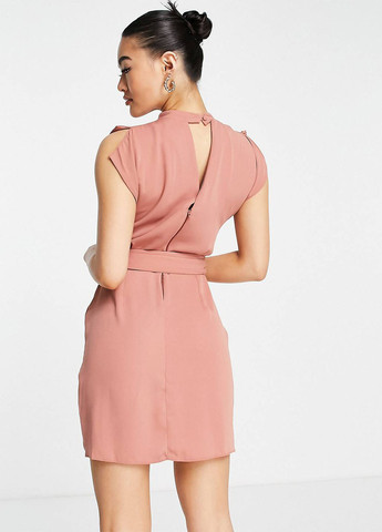 Розовое кэжуал платье Asos однотонное