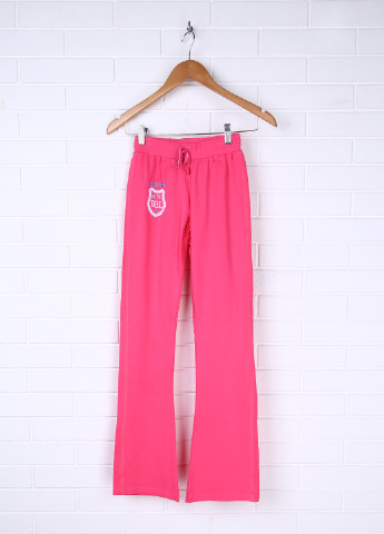 Розовые кэжуал демисезонные со средней талией брюки Boboli