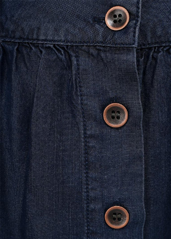 Синяя джинсовая однотонная юбка Liberavita