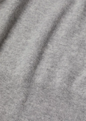 Світло-сірий демісезонний вовняний светр H&M