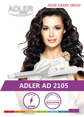 Плойка для волос AD-2105 20 Вт Adler (253866083)