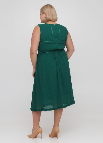 Зеленое коктейльное платье клеш, плиссированное Reserved