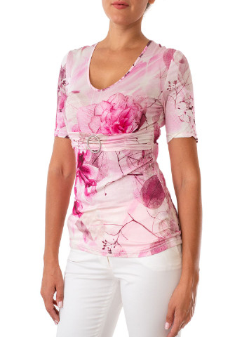 Розовая летняя футболка Apanage