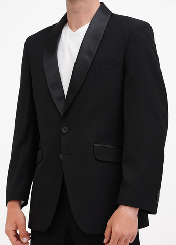 Чорний демісезонний костюм (піджак, штани) брючний Galant