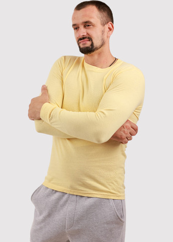 Лонгслів Comfort Colors однотонний жовтий кежуали трикотаж, бавовна