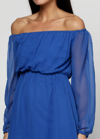Синее кэжуал платье Nelly Trend однотонное