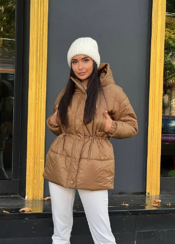 Коричневая зимняя куртка Moni&co