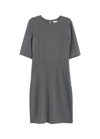 Сіра кежуал сукня H&M однотонна