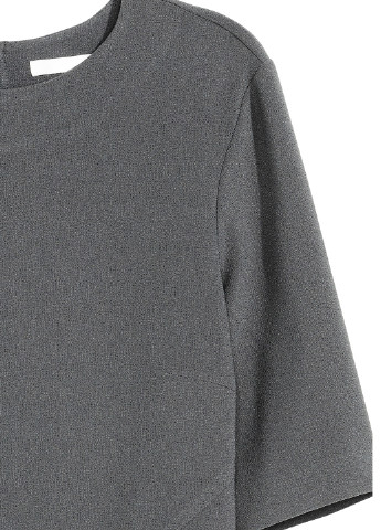 Сіра кежуал сукня H&M однотонна