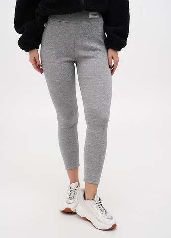 Серые демисезонные леггинсы SHEIN