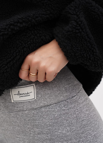 Серые демисезонные леггинсы SHEIN