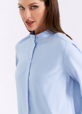 Голубая демисезонная блуза Vovk