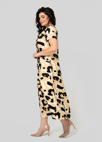 Пісочна кежуал сукня а-силует A'll Posa з малюнком