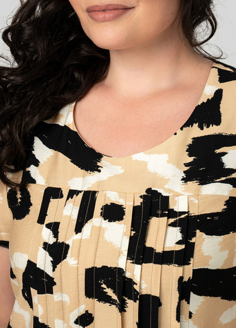 Пісочна кежуал сукня а-силует A'll Posa з малюнком