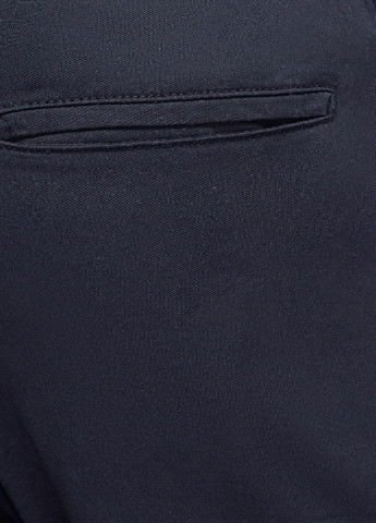 Темно-синие кэжуал демисезонные джоггеры брюки Oodji
