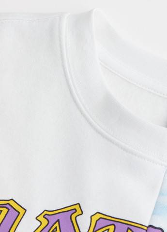 Білий світшот H&M череп без декору (361285744)