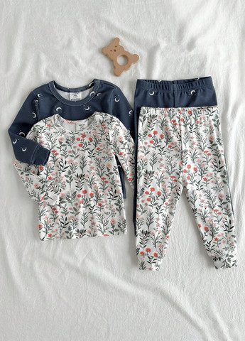 Комбінована зимня піжама (2 шт.) (лонгслів, штани) SHEIN