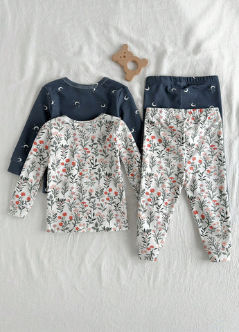 Комбінована зимня піжама (2 шт.) (лонгслів, штани) SHEIN