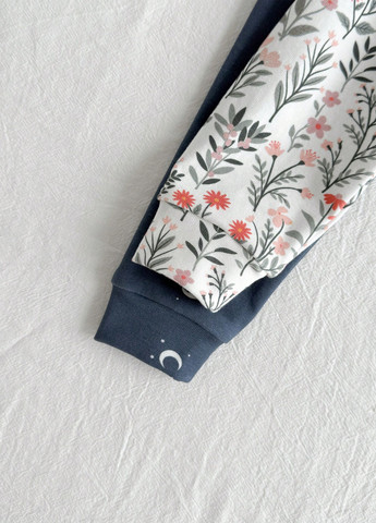 Комбінована зимня піжама (2 шт.) (лонгслів, штани) SHEIN