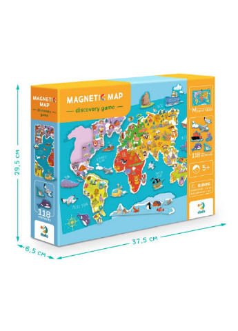 Развивающая детская магнитная игра 37,5х29,5х6,5 см DoDo Toys (253660090)