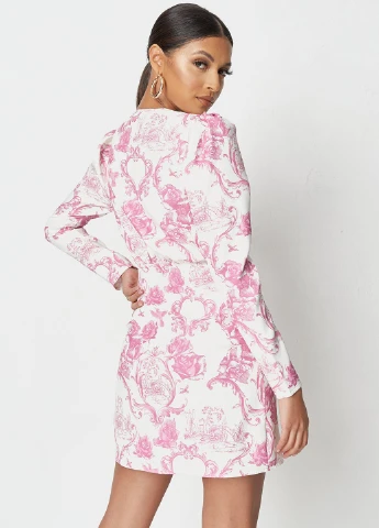 Молочна кежуал сукня сукня-жакет Missguided з малюнком