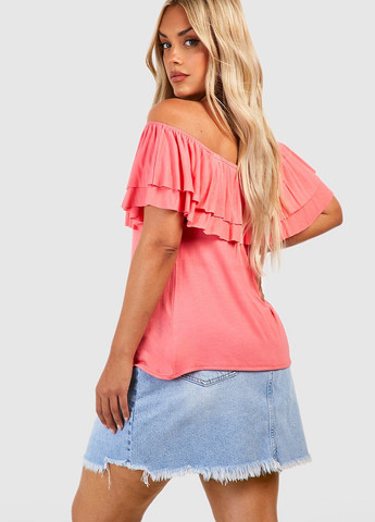 Коралловая блуза Boohoo