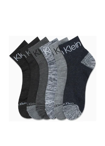 Серые носки (6 пар) Calvin Klein логотипы (343051740)