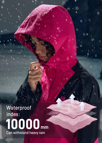 Фуксиновая демисезонная куртка SHEIN