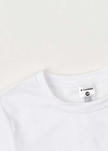 Белая летняя футболка Garnamama