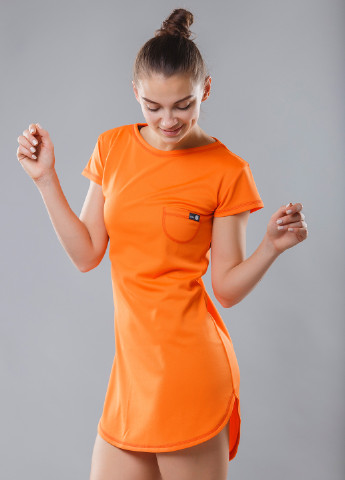 Оранжевое спортивное платье Lunar однотонное
